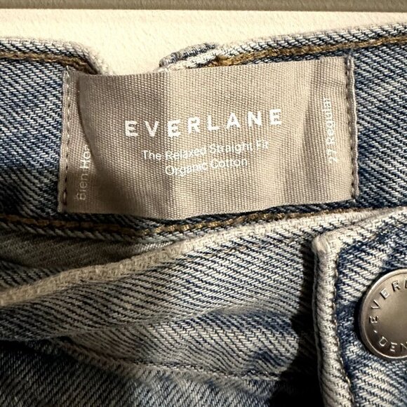 NEW Everlane Light Blue The Relaxed Straight Fit Jeans - Size 27 Regular - Picture 2 of 4